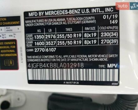 Білий Мерседес ГЛЕ-Клас, об'ємом двигуна 1.99 л та пробігом 180 тис. км за 20800 $, фото 12 на Automoto.ua