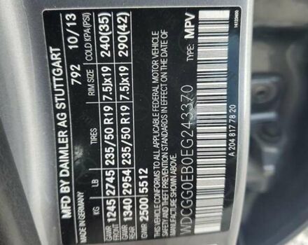 Сірий Мерседес ГЛК-Клас, об'ємом двигуна 2.14 л та пробігом 207 тис. км за 2700 $, фото 12 на Automoto.ua