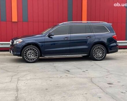 Синий Мерседес GLS 450, объемом двигателя 3 л и пробегом 205 тыс. км за 28500 $, фото 6 на Automoto.ua