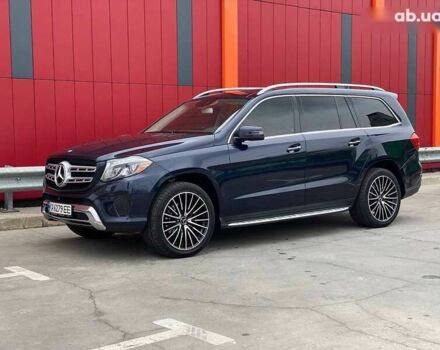 Синий Мерседес GLS 450, объемом двигателя 3 л и пробегом 205 тыс. км за 28500 $, фото 5 на Automoto.ua