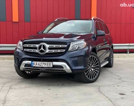 Синий Мерседес GLS 450, объемом двигателя 3 л и пробегом 205 тыс. км за 28500 $, фото 1 на Automoto.ua