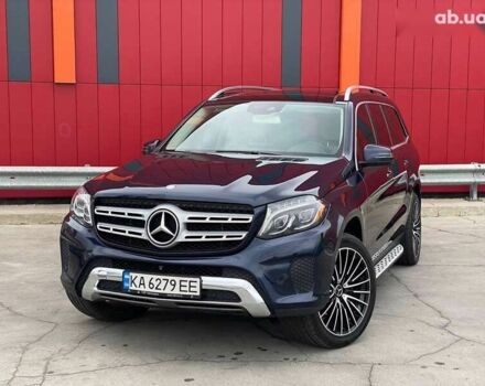 Синий Мерседес GLS 450, объемом двигателя 3 л и пробегом 205 тыс. км за 28500 $, фото 4 на Automoto.ua
