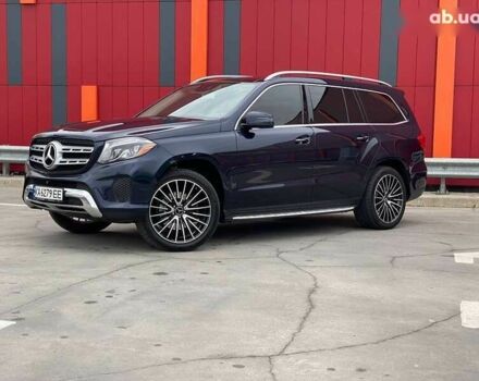 Синий Мерседес GLS 450, объемом двигателя 3 л и пробегом 205 тыс. км за 28500 $, фото 2 на Automoto.ua
