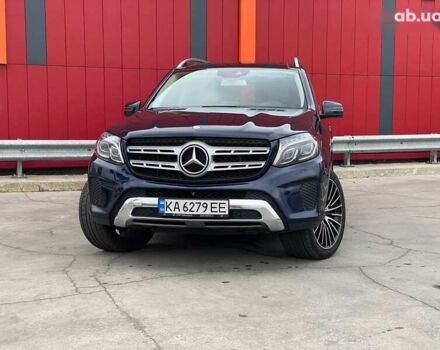 Синий Мерседес GLS 450, объемом двигателя 3 л и пробегом 205 тыс. км за 28500 $, фото 3 на Automoto.ua