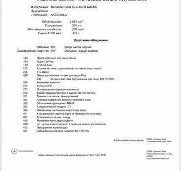 Чорний Мерседес ГЛС-Класс, об'ємом двигуна 2.93 л та пробігом 44 тис. км за 118000 $, фото 17 на Automoto.ua