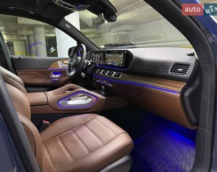 Синий Мерседес ГЛС-Класс, объемом двигателя 2.99 л и пробегом 50 тыс. км за 127500 $, фото 104 на Automoto.ua