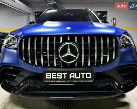 Синий Мерседес ГЛС-Класс, объемом двигателя 2.99 л и пробегом 50 тыс. км за 127500 $, фото 2 на Automoto.ua