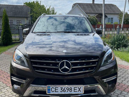 Мерседес М-Класс 2014 в Черновцах на Automoto.ua Коричневый Мерседес М-Класс, объемом двигателя 3 л и пробегом 187 тыс. км за 24900 $, фото 1 на Automoto.ua