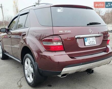 Красный Мерседес М-Класс, объемом двигателя 3.5 л и пробегом 266 тыс. км за 9333 $, фото 10 на Automoto.ua