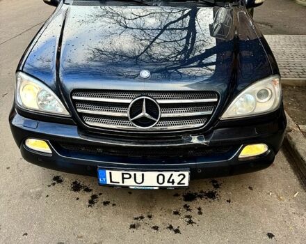 Синий Мерседес МЛ класс, объемом двигателя 4 л и пробегом 200 тыс. км за 4500 $, фото 4 на Automoto.ua