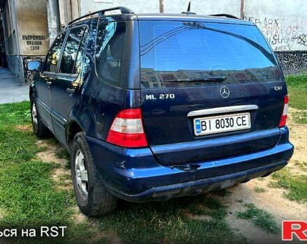 Синий Мерседес МЛ класс, объемом двигателя 2.7 л и пробегом 0 тыс. км за 5500 $, фото 1 на Automoto.ua