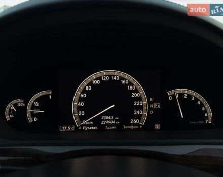 Чорний Мерседес С Клас, об'ємом двигуна 5.46 л та пробігом 224 тис. км за 11200 $, фото 9 на Automoto.ua