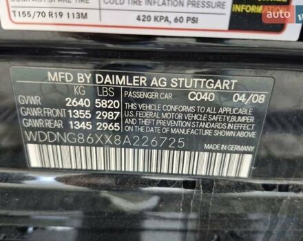 Черный Мерседес С Класс, объемом двигателя 5.46 л и пробегом 440 тыс. км за 10000 $, фото 21 на Automoto.ua