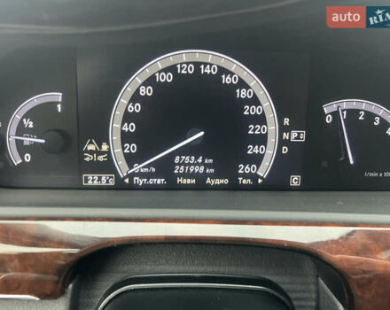 Чорний Мерседес С Клас, об'ємом двигуна 5.46 л та пробігом 252 тис. км за 18000 $, фото 19 на Automoto.ua