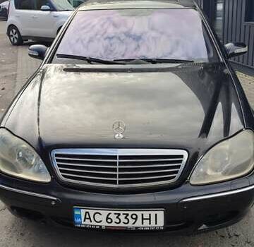 Чорний Мерседес С Клас, об'ємом двигуна 4 л та пробігом 530 тис. км за 4444 $, фото 1 на Automoto.ua