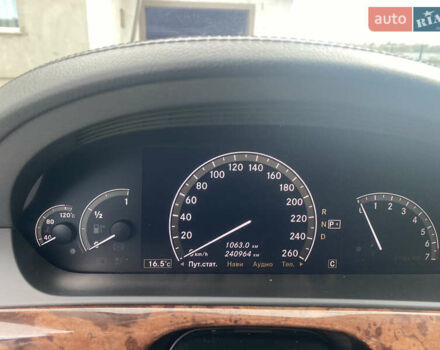 Сірий Мерседес С Клас, об'ємом двигуна 3.5 л та пробігом 245 тис. км за 11000 $, фото 23 на Automoto.ua