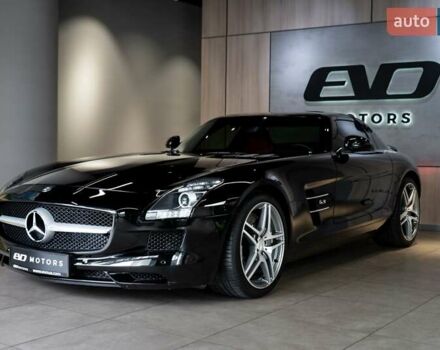 Черный Мерседес SLS AMG, объемом двигателя 6.21 л и пробегом 2 тыс. км за 350000 $, фото 1 на Automoto.ua