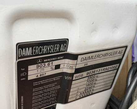 Белый Мерседес Sprinter, объемом двигателя 2.69 л и пробегом 500 тыс. км за 14300 $, фото 10 на Automoto.ua