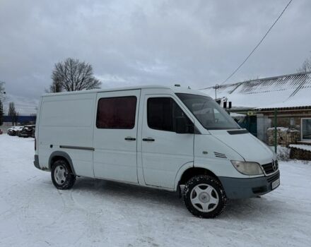 Белый Мерседес Sprinter, объемом двигателя 2.7 л и пробегом 277 тыс. км за 6000 $, фото 1 на Automoto.ua