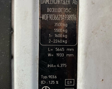 Белый Мерседес Sprinter, объемом двигателя 2.2 л и пробегом 450 тыс. км за 9800 $, фото 17 на Automoto.ua