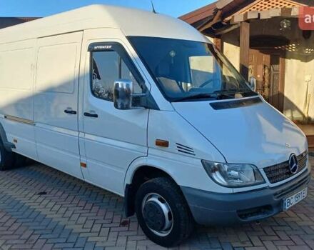 Белый Мерседес Sprinter, объемом двигателя 2.7 л и пробегом 385 тыс. км за 19800 $, фото 3 на Automoto.ua
