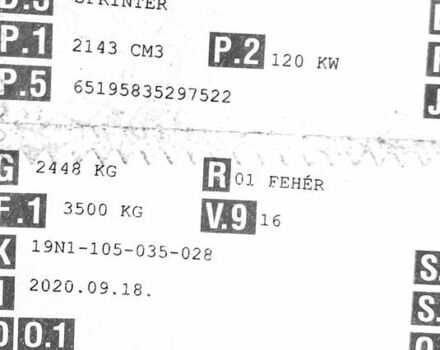 Білий Мерседес Sprinter, об'ємом двигуна 2.2 л та пробігом 198 тис. км за 27999 $, фото 63 на Automoto.ua