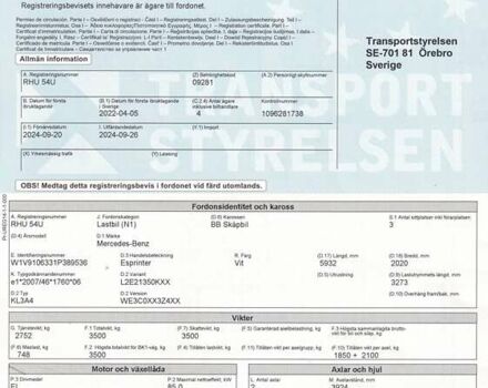 Белый Мерседес Sprinter, объемом двигателя 0 л и пробегом 10 тыс. км за 21500 $, фото 32 на Automoto.ua