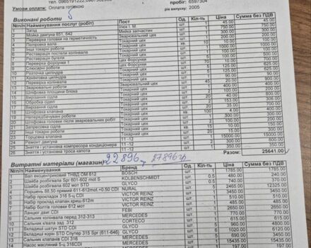 Білий Мерседес Sprinter, об'ємом двигуна 2.7 л та пробігом 796 тис. км за 12000 $, фото 21 на Automoto.ua