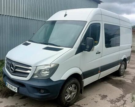 Белый Мерседес Sprinter, объемом двигателя 2.2 л и пробегом 383 тыс. км за 13800 $, фото 2 на Automoto.ua