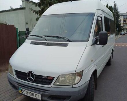 Белый Мерседес Sprinter, объемом двигателя 2.7 л и пробегом 272 тыс. км за 8000 $, фото 5 на Automoto.ua