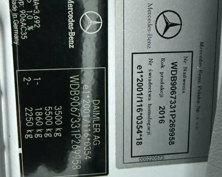 Белый Мерседес Sprinter, объемом двигателя 2.2 л и пробегом 519 тыс. км за 17900 $, фото 41 на Automoto.ua