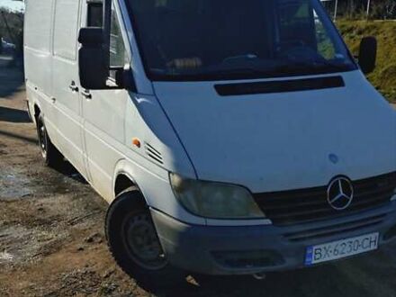 Белый Мерседес Sprinter, объемом двигателя 2.15 л и пробегом 337 тыс. км за 7200 $, фото 1 на Automoto.ua