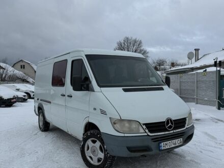 Белый Мерседес Sprinter, объемом двигателя 2.7 л и пробегом 277 тыс. км за 6000 $, фото 1 на Automoto.ua