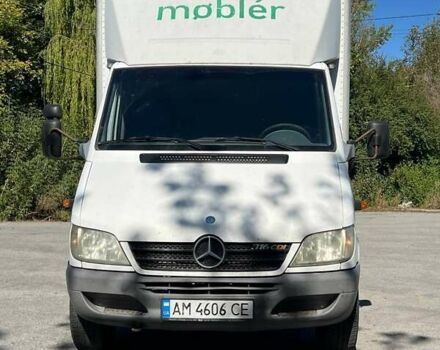 Белый Мерседес Sprinter, объемом двигателя 2.7 л и пробегом 391 тыс. км за 9500 $, фото 1 на Automoto.ua
