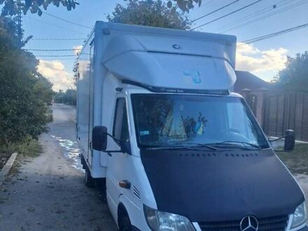 Белый Мерседес Sprinter, объемом двигателя 2.15 л и пробегом 244 тыс. км за 9900 $, фото 1 на Automoto.ua