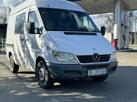 Белый Мерседес Sprinter, объемом двигателя 0.22 л и пробегом 313 тыс. км за 6950 $, фото 1 на Automoto.ua