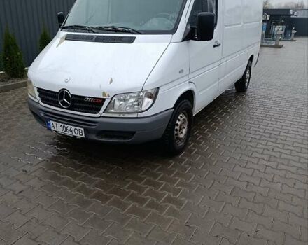 Белый Мерседес Sprinter, объемом двигателя 2.15 л и пробегом 295 тыс. км за 8500 $, фото 1 на Automoto.ua