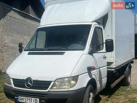 Белый Мерседес Sprinter, объемом двигателя 2.69 л и пробегом 430 тыс. км за 18400 $, фото 1 на Automoto.ua