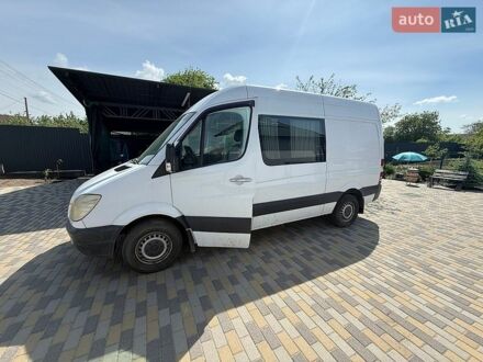 Белый Мерседес Sprinter, объемом двигателя 2.2 л и пробегом 191 тыс. км за 9700 $, фото 1 на Automoto.ua