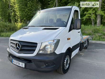 Белый Мерседес Sprinter, объемом двигателя 2.2 л и пробегом 380 тыс. км за 16500 $, фото 1 на Automoto.ua