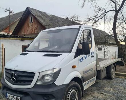 Белый Мерседес Sprinter, объемом двигателя 2.14 л и пробегом 318 тыс. км за 17500 $, фото 1 на Automoto.ua