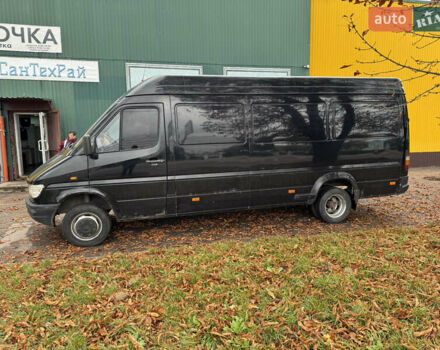 Черный Мерседес Sprinter, объемом двигателя 2.9 л и пробегом 485 тыс. км за 7500 $, фото 2 на Automoto.ua