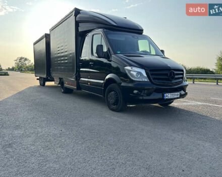 Черный Мерседес Sprinter, объемом двигателя 3 л и пробегом 680 тыс. км за 30000 $, фото 1 на Automoto.ua