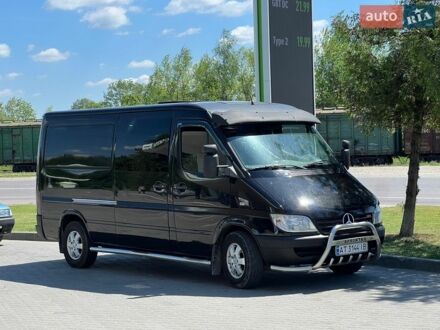 Черный Мерседес Sprinter, объемом двигателя 2.7 л и пробегом 465 тыс. км за 9700 $, фото 1 на Automoto.ua