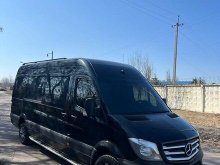 Черный Мерседес Sprinter, объемом двигателя 2.2 л и пробегом 313 тыс. км за 19500 $, фото 1 на Automoto.ua