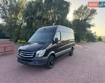 Черный Мерседес Sprinter, объемом двигателя 2.2 л и пробегом 245 тыс. км за 21500 $, фото 1 на Automoto.ua