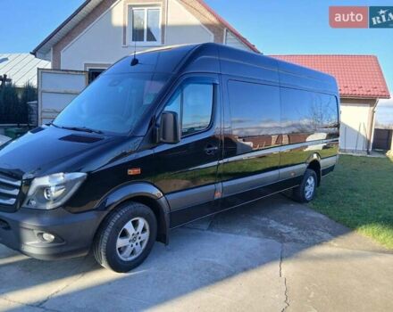 Черный Мерседес Sprinter, объемом двигателя 3 л и пробегом 344 тыс. км за 26850 $, фото 1 на Automoto.ua