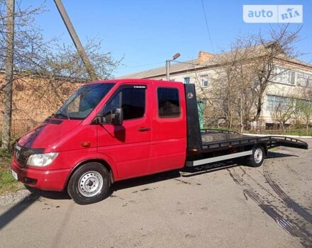 Красный Мерседес Sprinter, объемом двигателя 2.69 л и пробегом 283 тыс. км за 17500 $, фото 17 на Automoto.ua