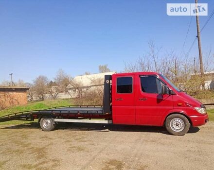 Красный Мерседес Sprinter, объемом двигателя 2.69 л и пробегом 283 тыс. км за 17500 $, фото 4 на Automoto.ua