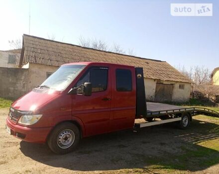 Красный Мерседес Sprinter, объемом двигателя 2.69 л и пробегом 283 тыс. км за 17500 $, фото 3 на Automoto.ua